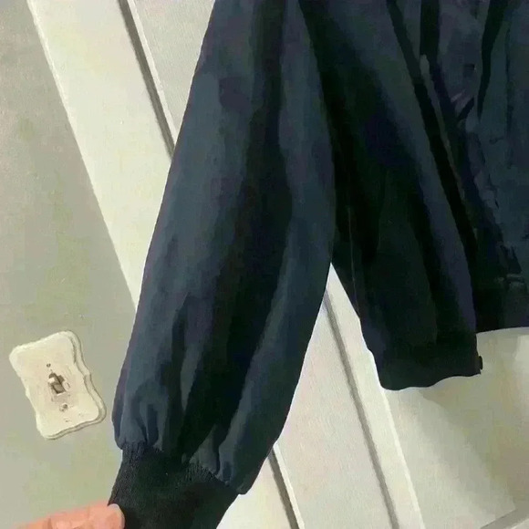 ARMANI Junior Navy Blue Bomber Jacket - Picture 3 of 7